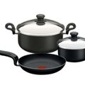 Set de 5 Piezas Tefal Pratika (Cacerola 20Cm C/ Tapa+Olla 24Cm C/Tapa+ Sarten 24Cm ) (T701Set3) thumbnail 2