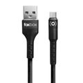 Cable Foxbox Round Usb A Type-C , Negro, 1M (4974) thumbnail 3