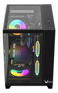 Gabinete Gamer Formula V Line Crystal Z9 Floe Black Sin Controladores Rgb (Atx, 7 Fans Floe 12Bk Arpw) Sin Controladores Rgb thumbnail 2