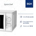 Microondas Bgh B120M20I - Blanco 20 Lts, 700W, Mecanico (Pih049518) thumbnail 3