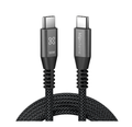 Cable Klipxtreme Kx Power Go 550 Kx Usb-C Cable 100W 480Mbps 6Ft/3M Braided (Kac-550-10Ft) thumbnail 2
