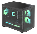 Gabinete Gamer Formula V Line Crystal U2M Floe Black Sin Controladores Rgb (Matx, 3 Fans Floe 12Bk A thumbnail 2