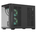 Gabinete Gamer Formula V Line Crystal U2M Floe Black Sin Controladores Rgb (Matx, 3 Fans Floe 12Bk A thumbnail 4