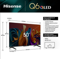 Tv Qled 4K 50" Hisense 50Q6N - Uhd, Smart Tv, Hdmi So Google Tv Negro (9150Q6N) thumbnail 3