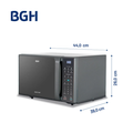 Microondas Bgh B120Ds20I - Eco Gris, 20Lts, Digital (Pih049509) thumbnail 2