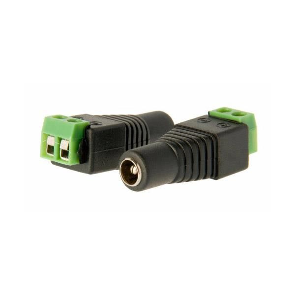 Cctv Conector Jack Hembra A Tornillo Para Alimentacion