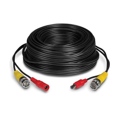 Cctv Cable Bnc de Video y Alimentacion Para Camaras Hd X 18 Metros
