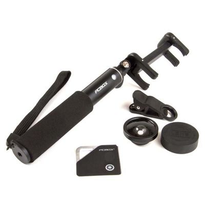 Selfie Stick Pcbox Pcb-Mw301 Kit C/Lente Gran Angular C/Bt Largo 56Cm Ip61