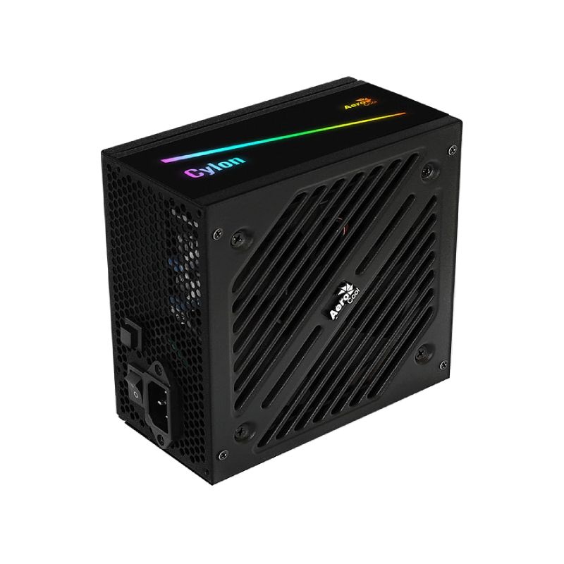 Fuente Aerocool Cylon 600W Rgb 80 Plus Bronze (Apfc, Full Range)