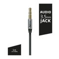 Cable Audio Mini Plug A Mini Plug M/M 1Mts, 3.5Mm, Negro Foxbox (4274) thumbnail 1