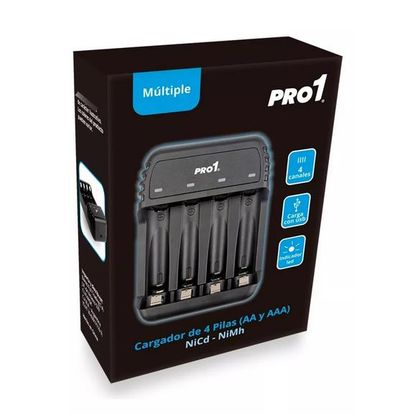 Cargador de Pilas Probattery Pro1 4 Canales Aa/Aaa Nimh-Nicd (Fr-422-Cp1)