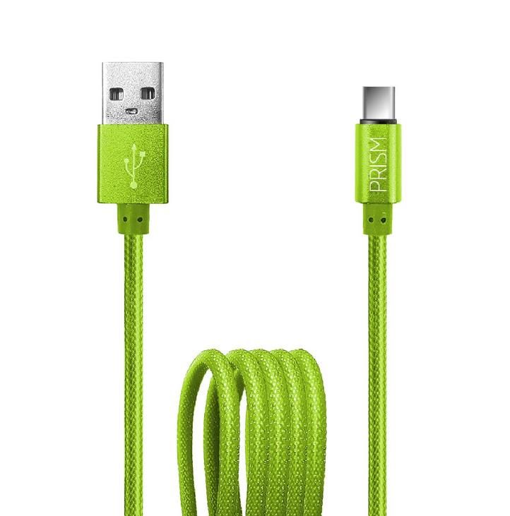 Cable Foxbox Usb Prism Usb A Type-C, Verde, 1.25M  (5423)