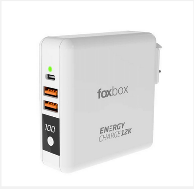 Power Bank Foxbox Energy Charge Ex-12000 Blanco (7666)