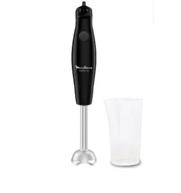 Licuadora de Mano Moulinex Turbomix Black/Inox Plus 600W (Dd1212A0)
