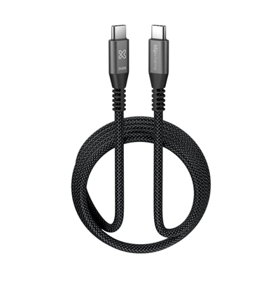 Cable Klipxtreme Kx Power Go 750  Kx Usb-C Cable 240W 480Mbps 6Ft/3M Braided (Kac-750-10Ft)