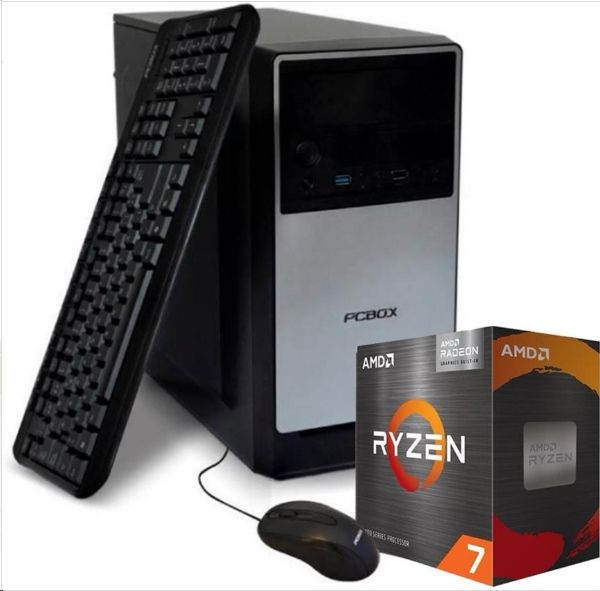 Pc Pcbox Gamer  Ryzen 7 5700G, 16Gb, Ssd 512Gb, W11 Home (500W 80+ Bronze)