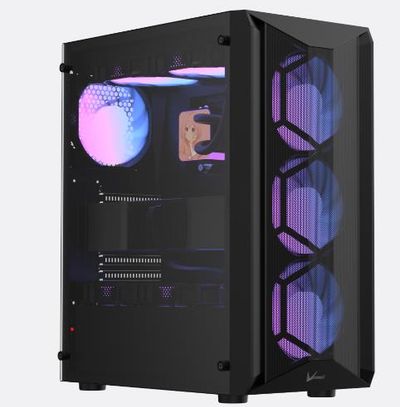 Gabinete Gamer Formula V Line Air Power G1 Plus Black Sin Controladores Rgb (Atx, 4 Fans Cosmic 12 A