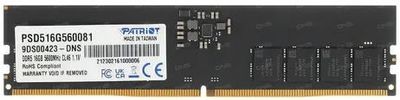 Memoria Patriot Udimm Ddr5 16Gb 5600Mhz-Mt/S (Psd516G560081)