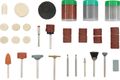 Kit Accesesorios Mini Torno 105 Piezas de 3Mm (510900) thumbnail 1