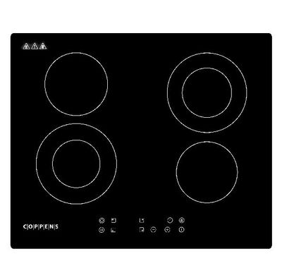 Anafe Electrico Coppens Ec460-6802, Vitroceramico, 59Cm, 4 Hornallas, 9 Niveles Negro (Aevcop6802)